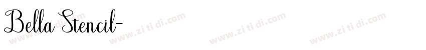 Bella Stencil字体转换